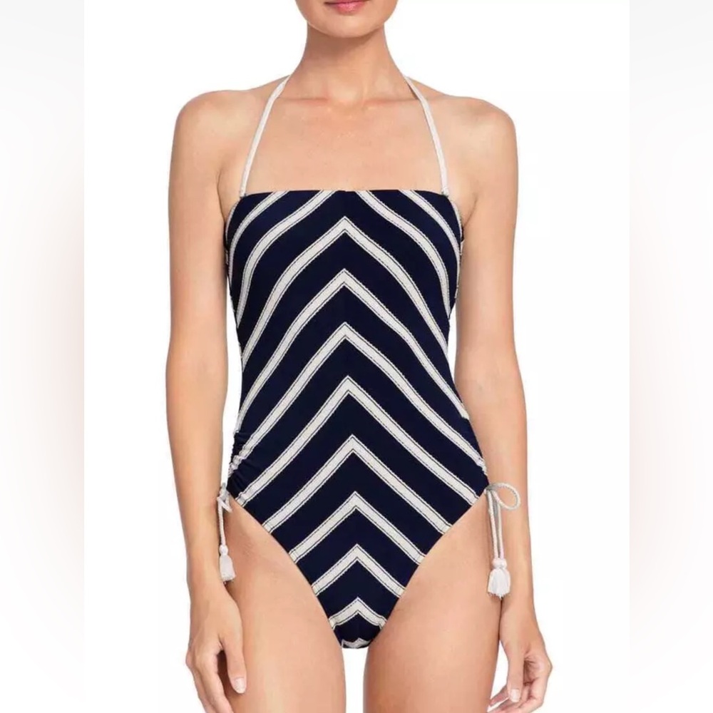 NWT Robin Piccone Abi Bandeau Swimsuit